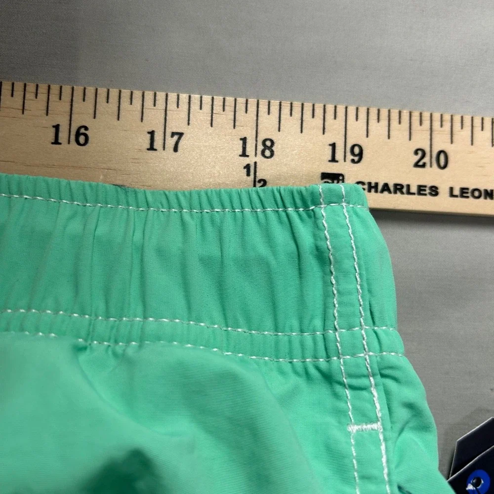 Nautica Swim Trunks T91000 Mens XXL Mint Sprig Nylon Beachwear Prep